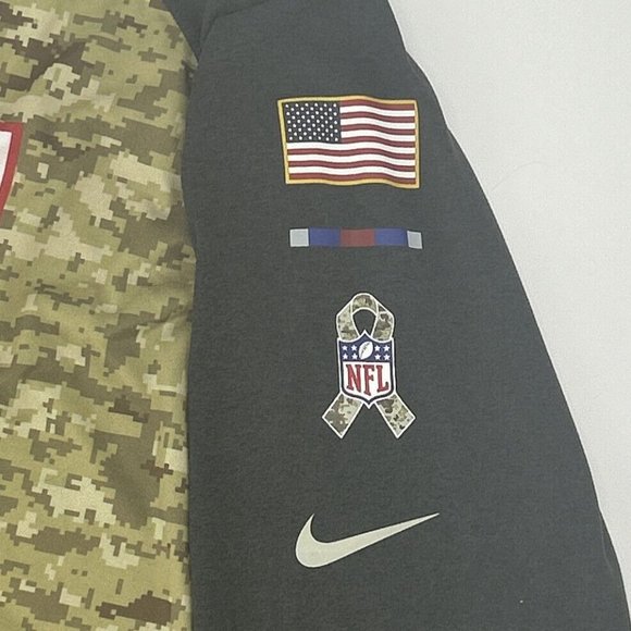 New York Giants Shirt Men's XXL Nike Tee Dri‎ Fit Salute to Service 3/4 Sleeve - Picture 5 of 10